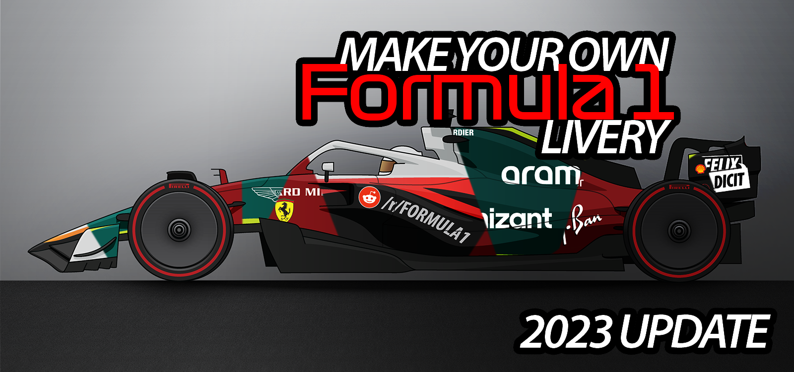 Make your own Formula 1 livery with this free template - 2023 update